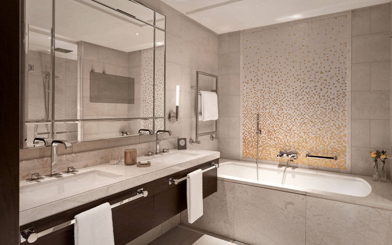 Bathroom in hotel by photographer Matthew Shaw